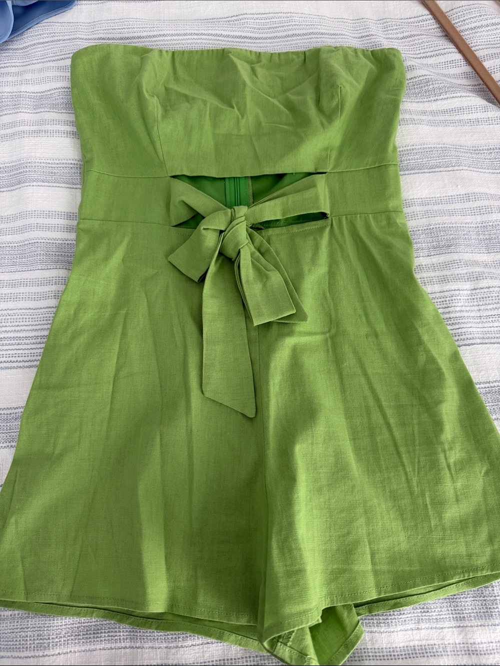 Urban Outfitters Lime Green Strapless Romper
